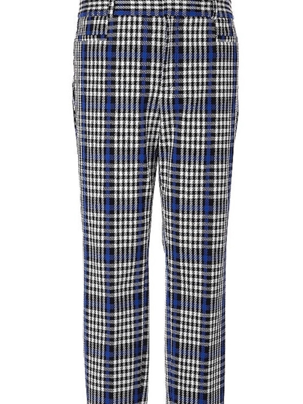 Banana Republic Black, White & Blue Plaid Dress Pants